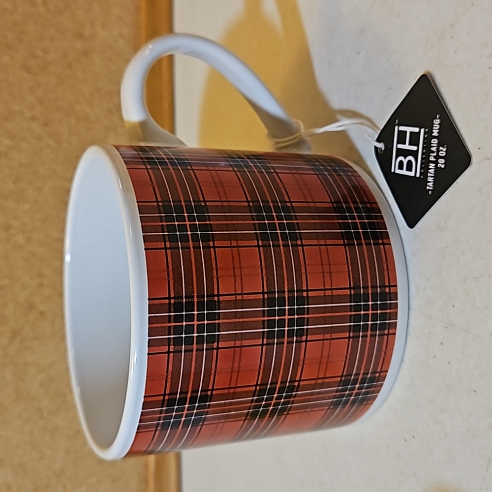 Tartan plaid coffee mug